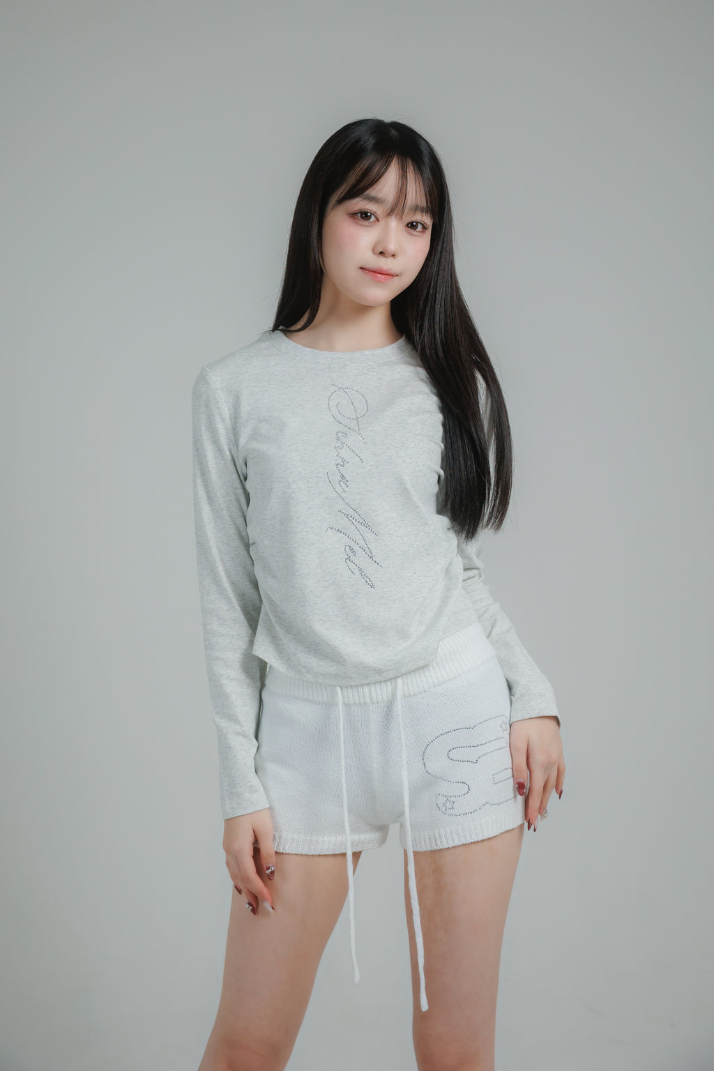 SM knit short pants