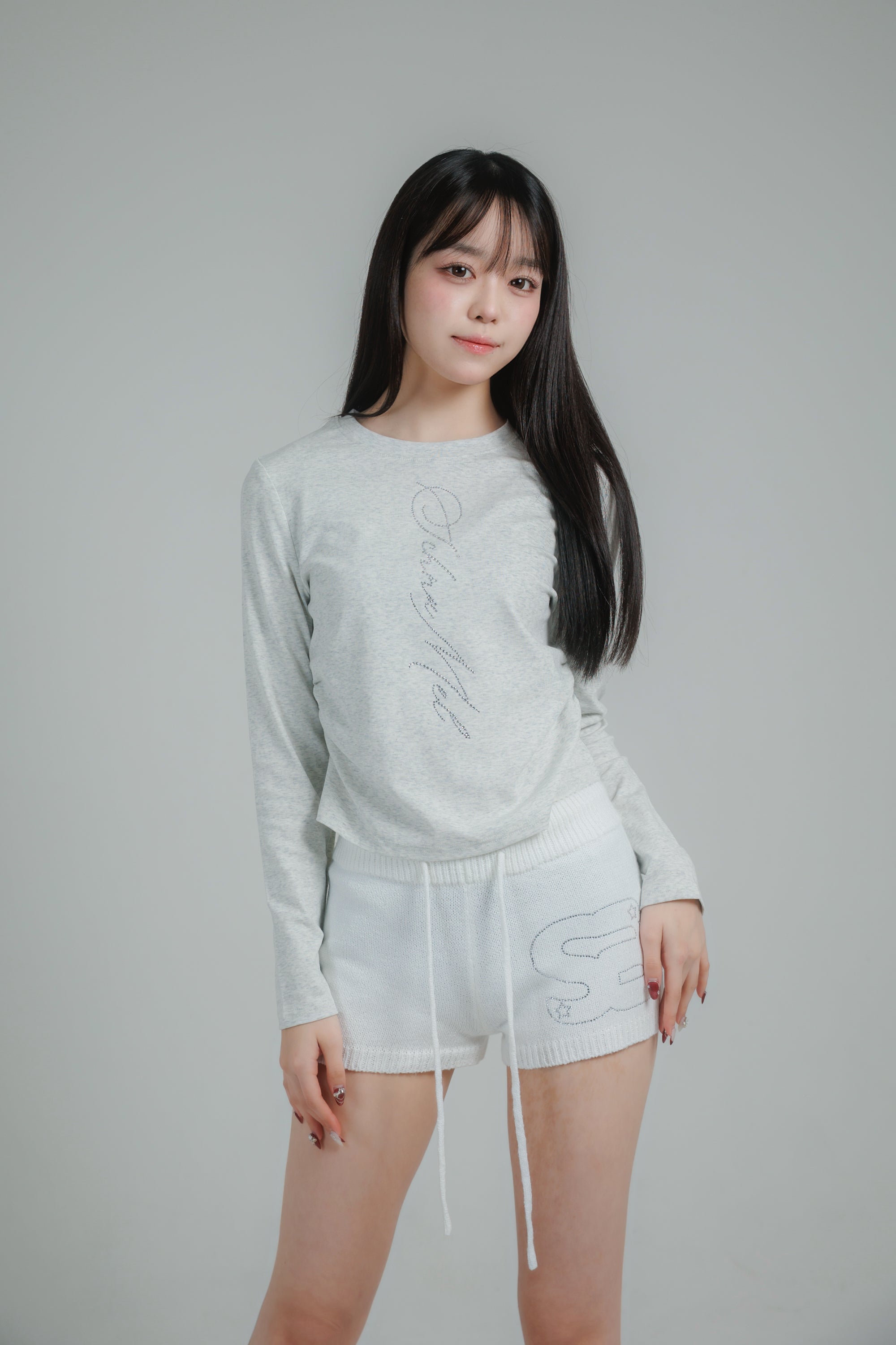 SM knit short pants