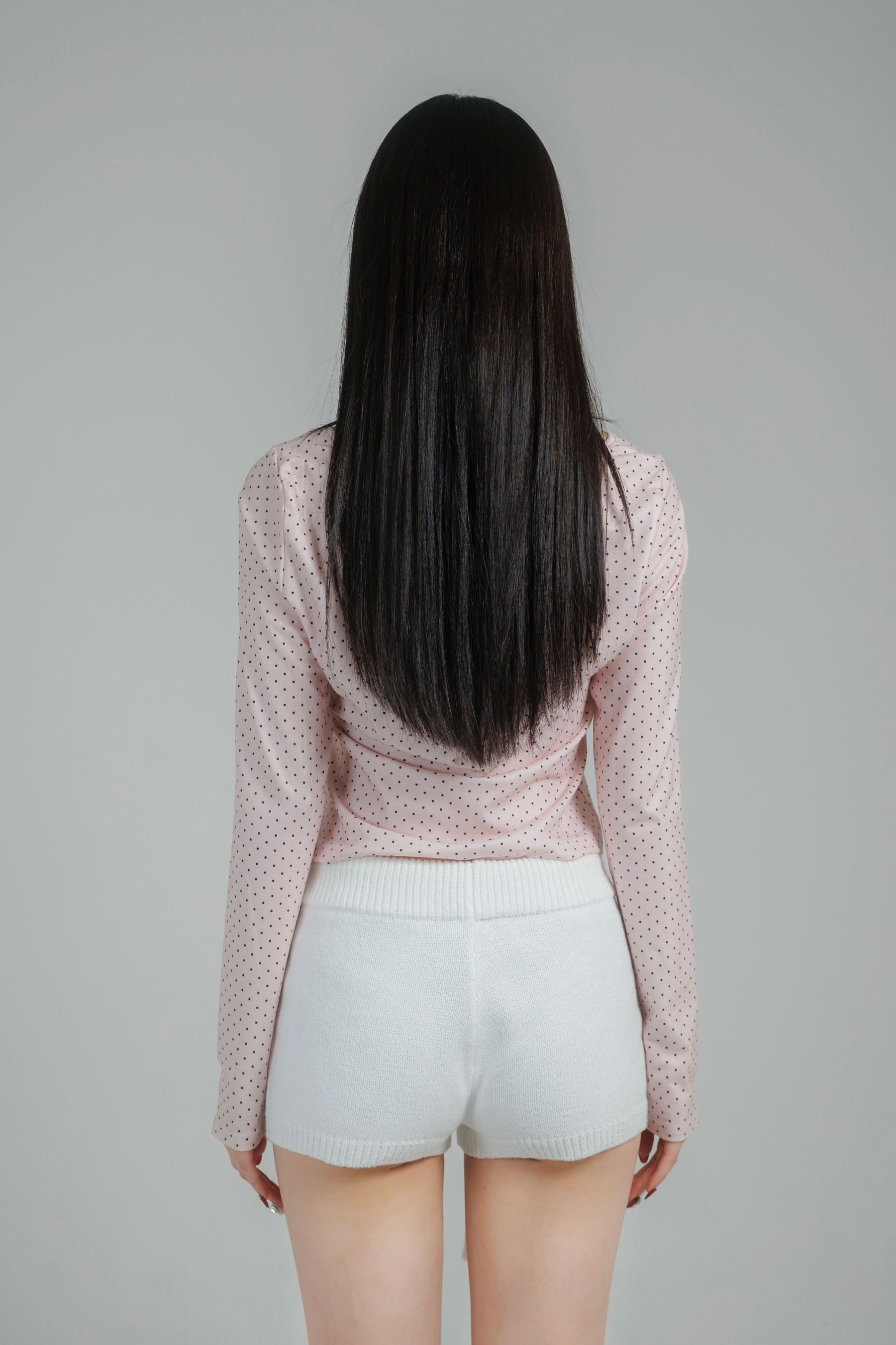 glitter dot tops (white)