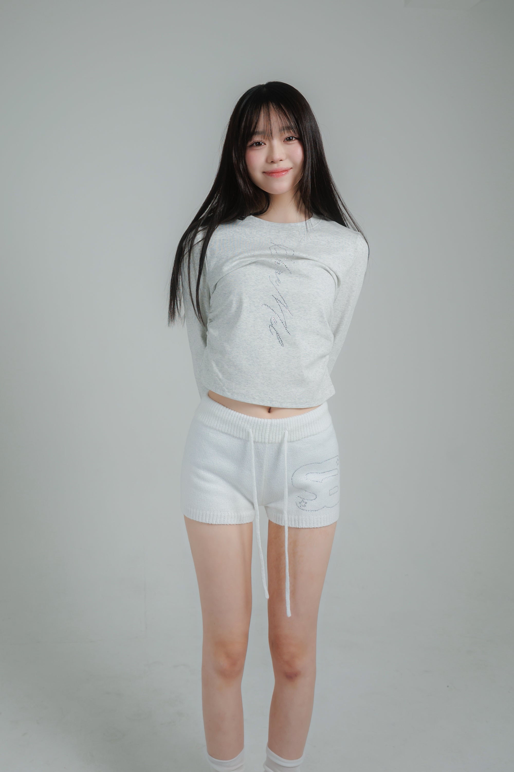 SM knit short pants