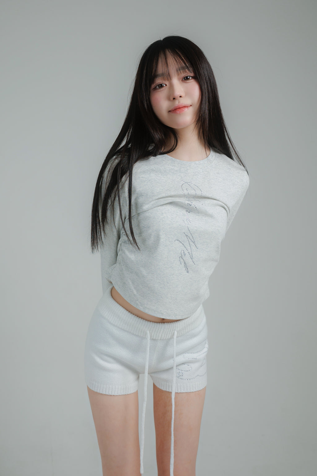 SM knit short pants