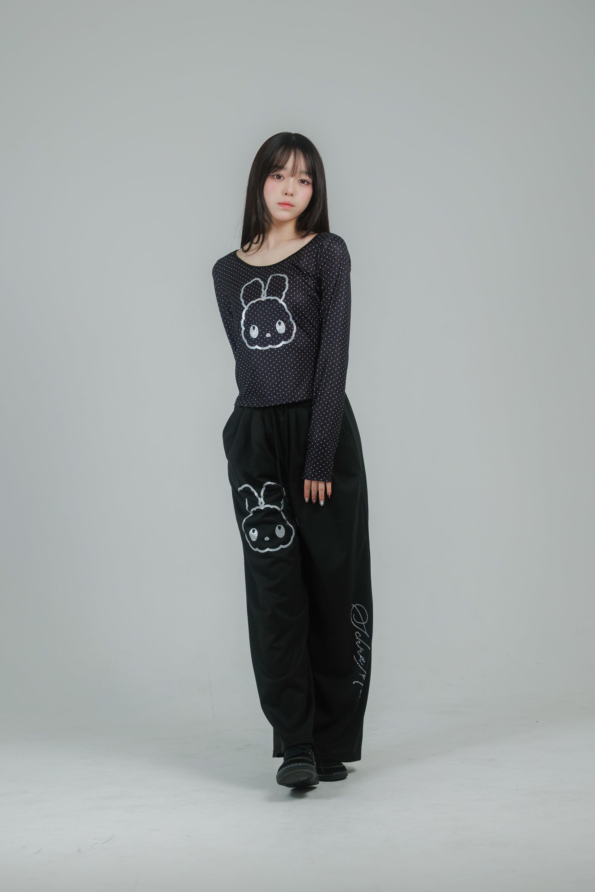 classy sweat pants (black)