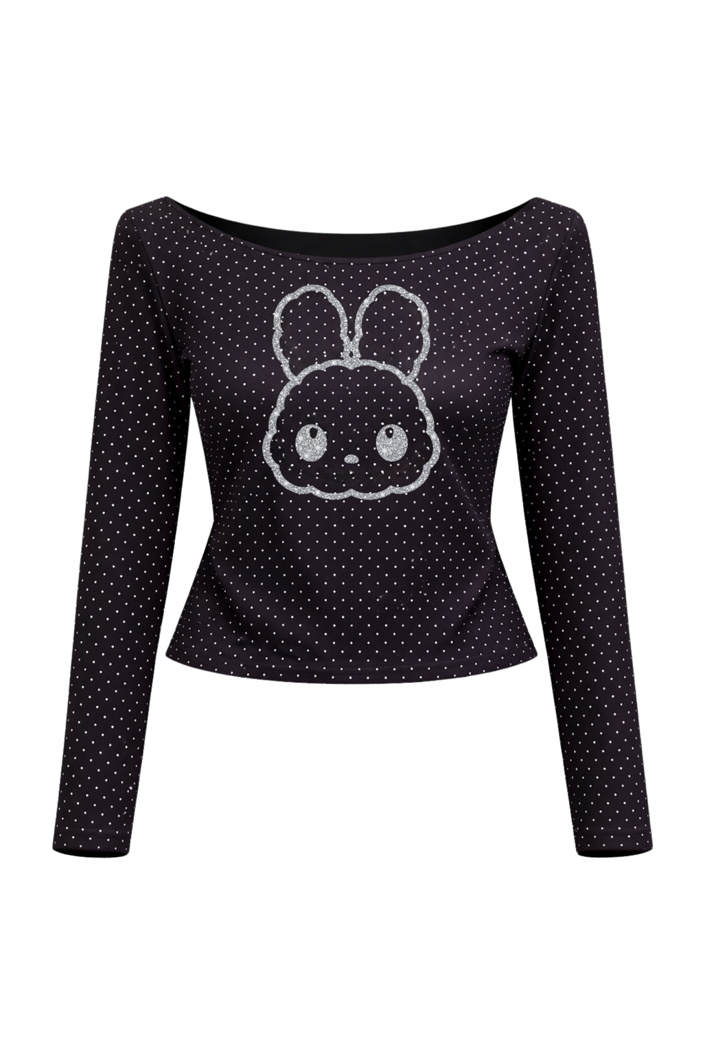 glitter dot tops (white)