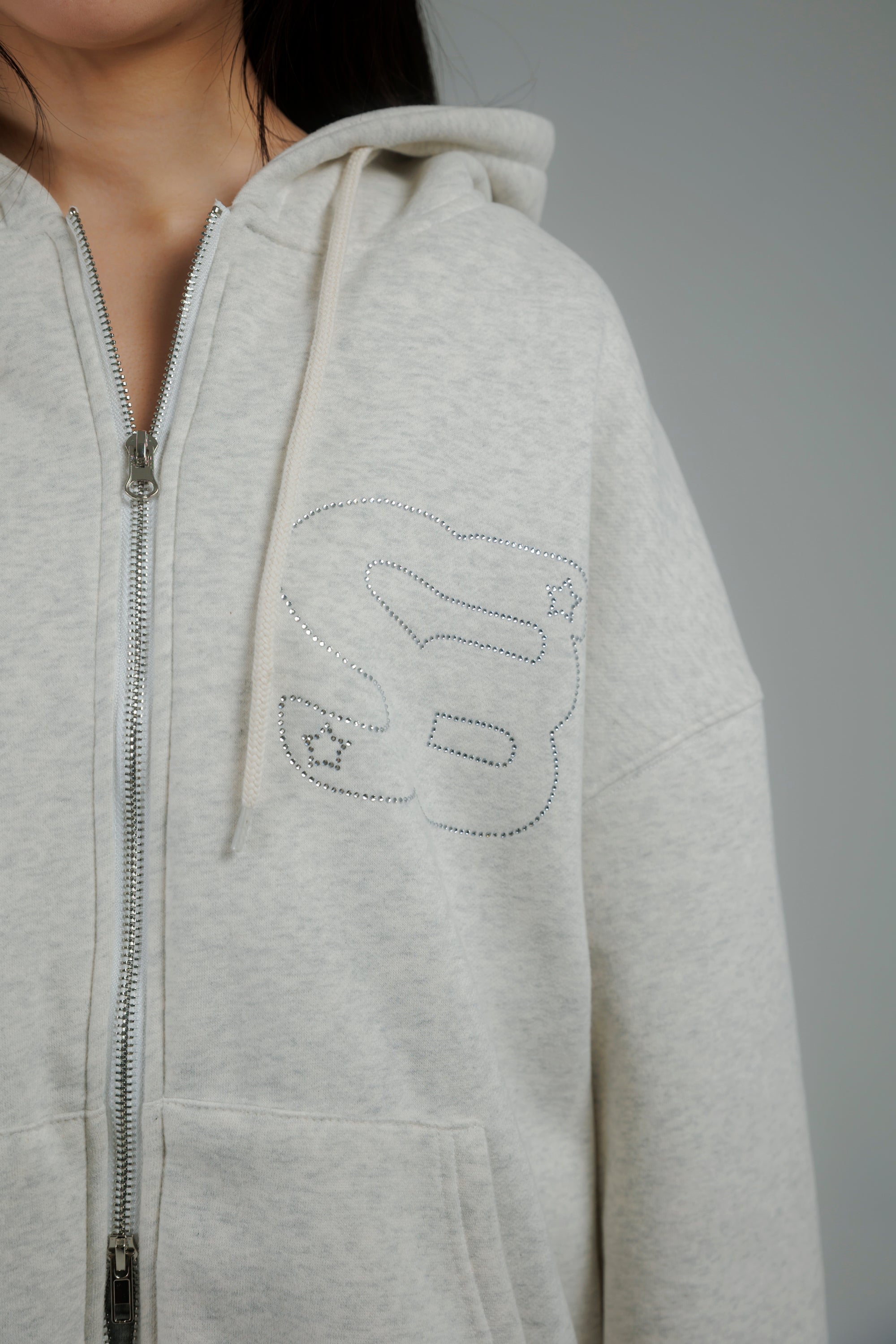 stone jewelry hoodie