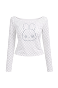 glitter dot tops (white)