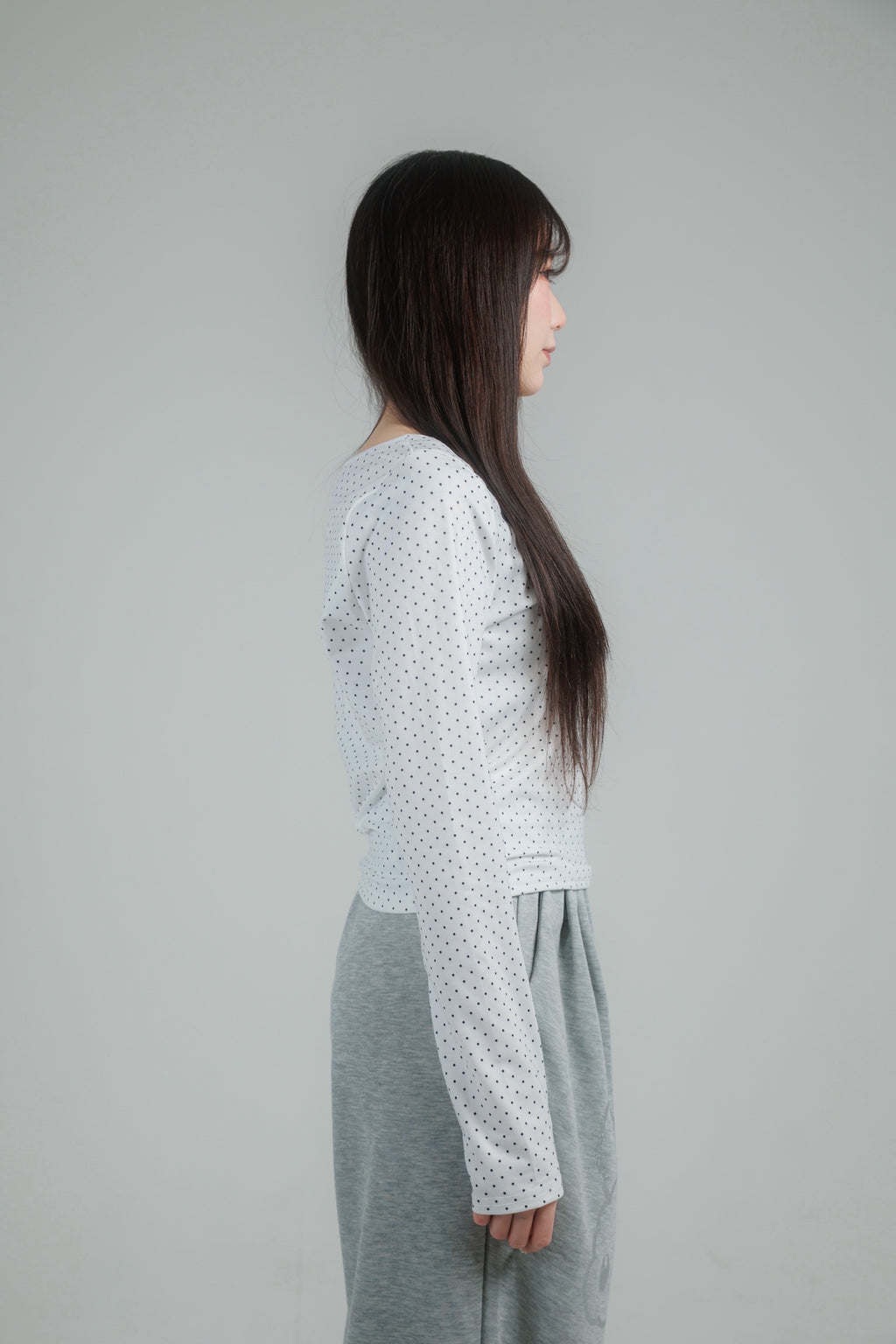 glitter dot tops (white)