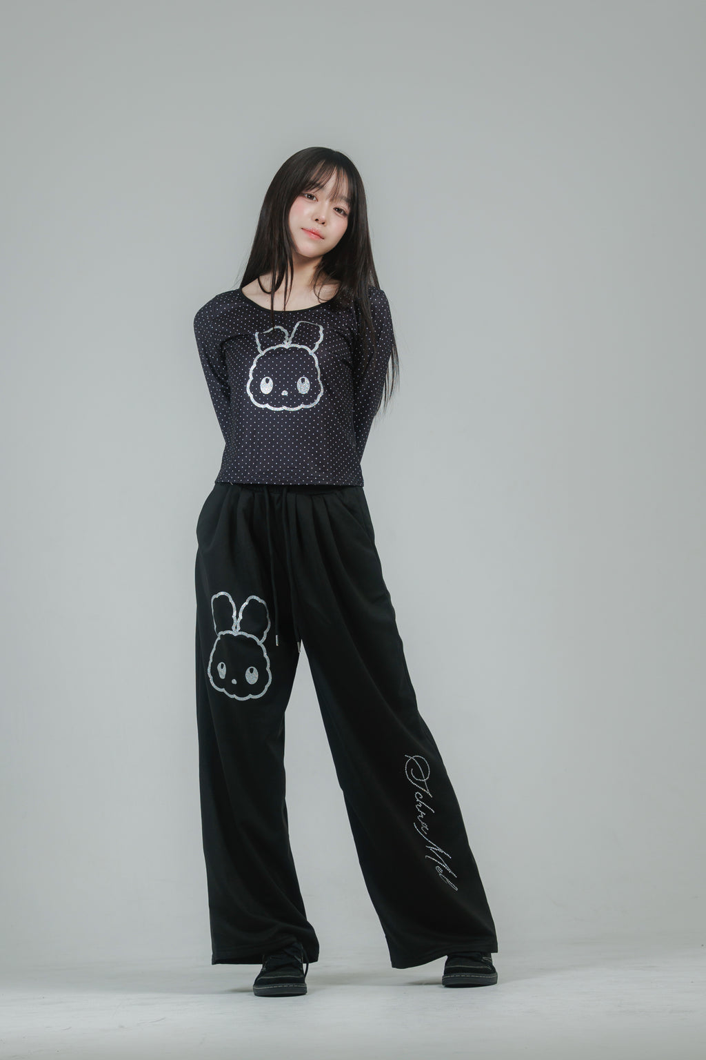 classy sweat pants (black)