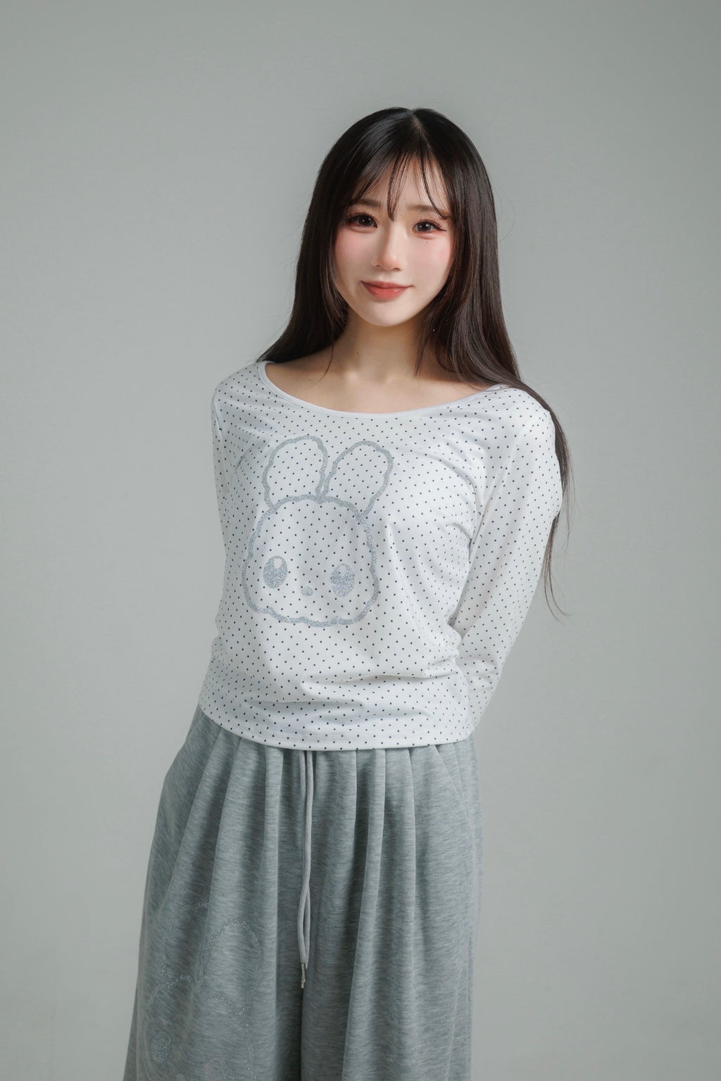 glitter dot tops (black)