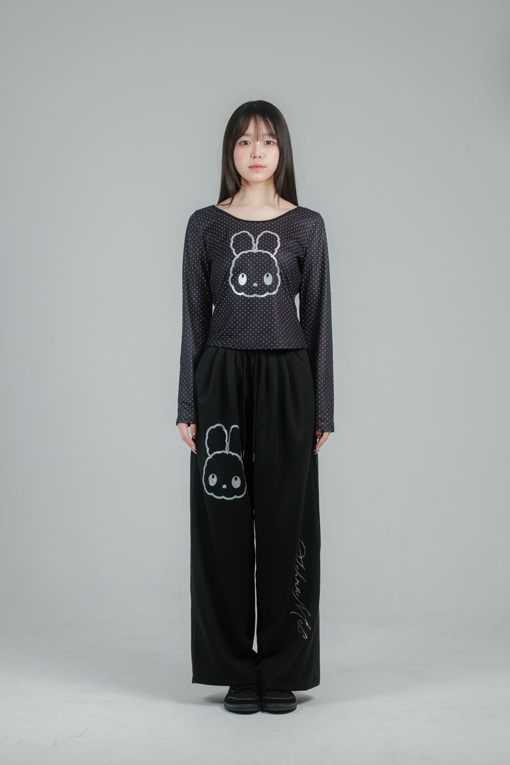 glitter dot tops (white)