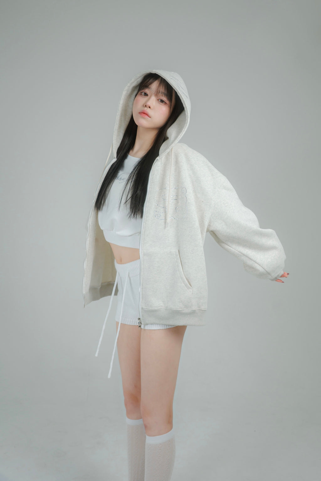 stone jewelry hoodie